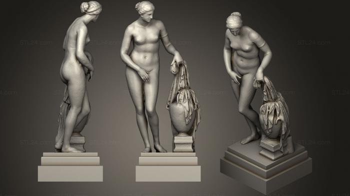 Статуи античные и исторические (Статуя 4, STKA_1487) 3D модель для ЧПУ станка